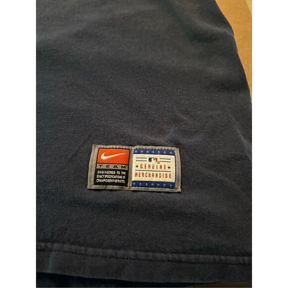 Vintage Nike Center Check Cleveland Indians MLB Chief Wahoo Mens Shirt XL - Picture 3 of 10